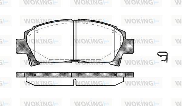 Woking P5273.02 - Гальмівні колодки, дискові гальма autocars.com.ua