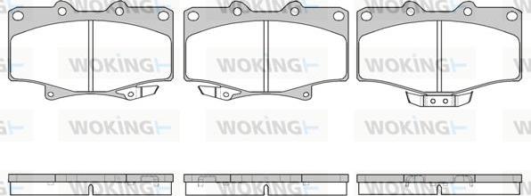 Woking P5293.14 - Тормозные колодки, дисковые, комплект avtokuzovplus.com.ua