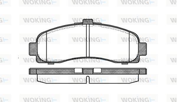 Woking P5313.10 - Тормозные колодки, дисковые, комплект avtokuzovplus.com.ua