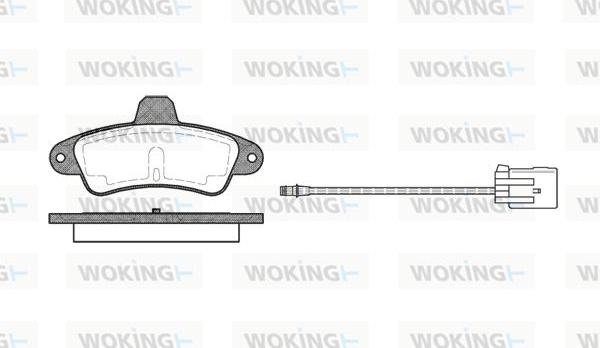 Woking P5333.02 - Гальмівні колодки, дискові гальма autocars.com.ua