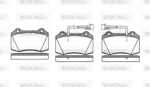 Woking P5343.22 - Гальмівні колодки, дискові гальма autocars.com.ua