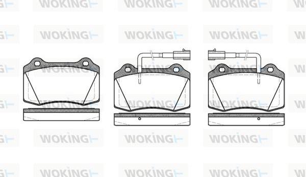 Woking P5343.32 - Гальмівні колодки, дискові гальма autocars.com.ua