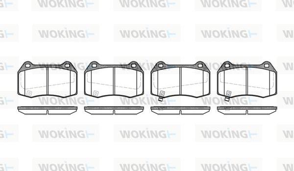 Woking P5413.32 - Гальмівні колодки, дискові гальма autocars.com.ua
