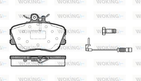 Woking P5453.02 - Гальмівні колодки, дискові гальма autocars.com.ua