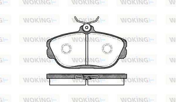 Woking P5533.00 - Гальмівні колодки, дискові гальма autocars.com.ua