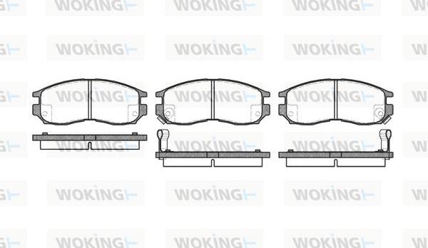 Woking P5603.02 - Гальмівні колодки, дискові гальма autocars.com.ua