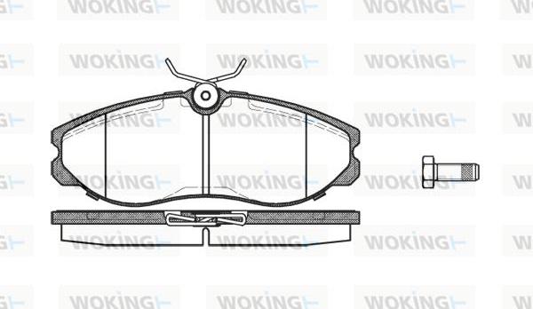 Woking P5623.00 - Тормозные колодки, дисковые, комплект avtokuzovplus.com.ua