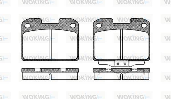 Woking P5763.00 - Гальмівні колодки, дискові гальма autocars.com.ua