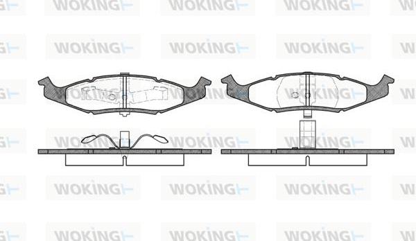 Woking P5773.00 - Гальмівні колодки, дискові гальма autocars.com.ua