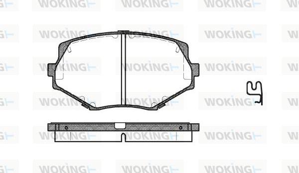 Woking P5783.02 - Гальмівні колодки, дискові гальма autocars.com.ua