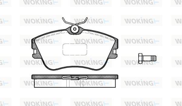 Woking P5803.00 - Тормозные колодки, дисковые, комплект avtokuzovplus.com.ua