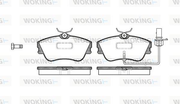 Woking P5803.21 - Гальмівні колодки, дискові гальма autocars.com.ua