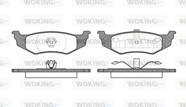 Woking P5823.30 - Гальмівні колодки, дискові гальма autocars.com.ua