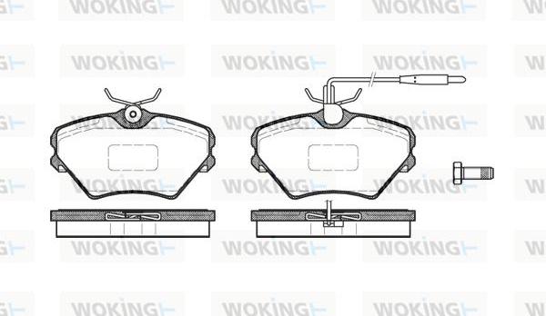 Woking P5853.02 - Гальмівні колодки, дискові гальма autocars.com.ua