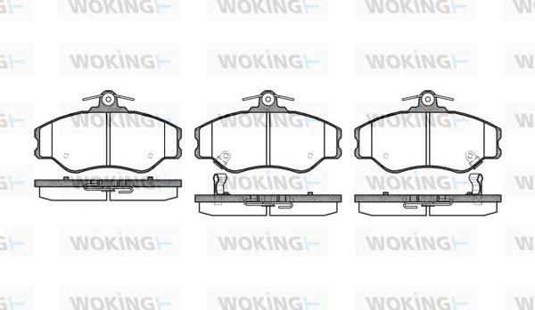Woking P5943.02 - Тормозные колодки, дисковые, комплект autodnr.net