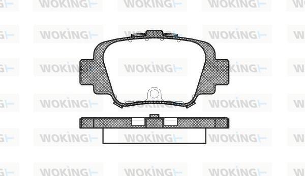 Woking P5993.00 - Тормозные колодки, дисковые, комплект avtokuzovplus.com.ua