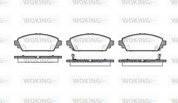 Woking P6003.02 - Гальмівні колодки, дискові гальма autocars.com.ua