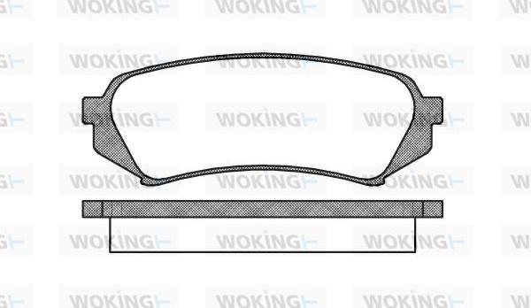 Woking P6063.00 - Тормозные колодки, дисковые, комплект avtokuzovplus.com.ua