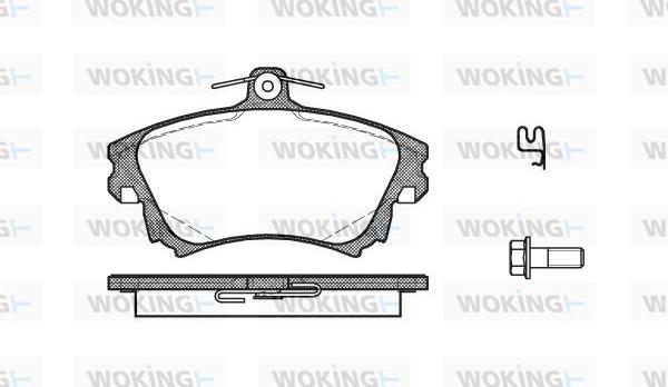 Woking P6083.02 - Тормозные колодки, дисковые, комплект avtokuzovplus.com.ua