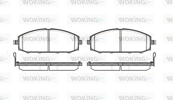 Woking P6113.04 - Гальмівні колодки, дискові гальма autocars.com.ua