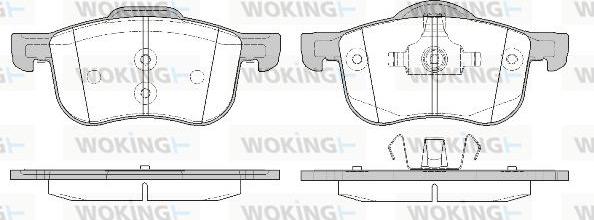 Woking P6133.10 - Гальмівні колодки, дискові гальма autocars.com.ua