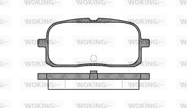 Woking P6153.00 - Тормозные колодки, дисковые, комплект autodnr.net