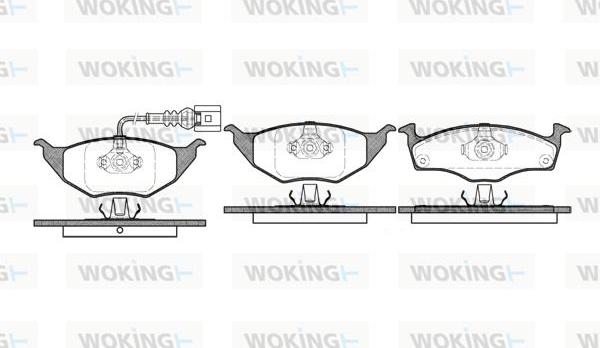 Woking P6183.11 - Тормозные колодки, дисковые, комплект autodnr.net