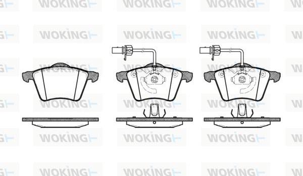 Woking P6213.02 - Гальмівні колодки, дискові гальма autocars.com.ua