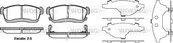 Woking P6243.42 - Гальмівні колодки, дискові гальма autocars.com.ua