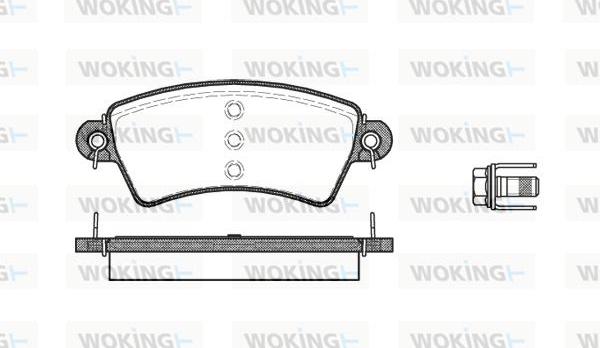 Woking P6263.00 - Гальмівні колодки, дискові гальма autocars.com.ua