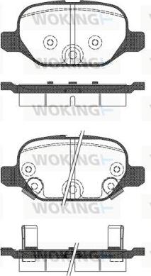 Woking P6273.32 - Гальмівні колодки, дискові гальма autocars.com.ua