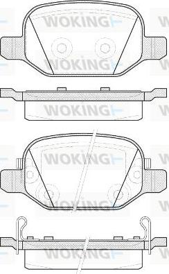 Woking P6273.52 - Гальмівні колодки, дискові гальма autocars.com.ua