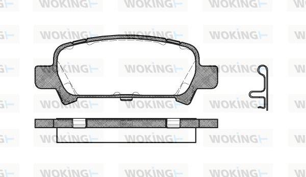 Woking P6293.02 - Гальмівні колодки, дискові гальма autocars.com.ua
