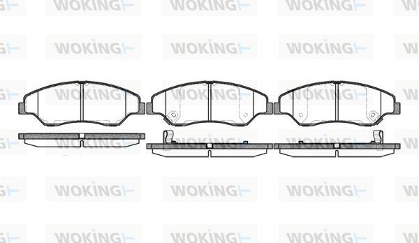 Woking P6393.02 - Гальмівні колодки, дискові гальма autocars.com.ua