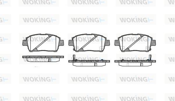 Woking P6403.02 - Тормозные колодки, дисковые, комплект autodnr.net
