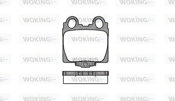 Woking P6433.04 - Гальмівні колодки, дискові гальма autocars.com.ua