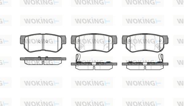 Woking P6463.02 - Гальмівні колодки, дискові гальма autocars.com.ua