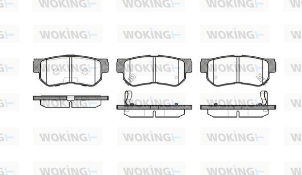 Woking P6463.12 - Гальмівні колодки, дискові гальма autocars.com.ua