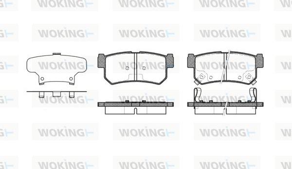 Woking P6463.62 - Гальмівні колодки, дискові гальма autocars.com.ua