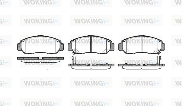 Woking P6473.12 - Гальмівні колодки, дискові гальма autocars.com.ua
