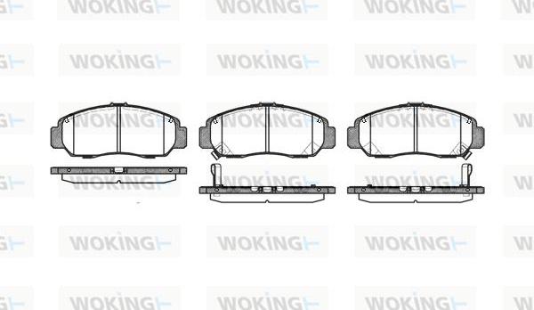 Woking P6473.12 - Тормозные колодки, дисковые, комплект avtokuzovplus.com.ua