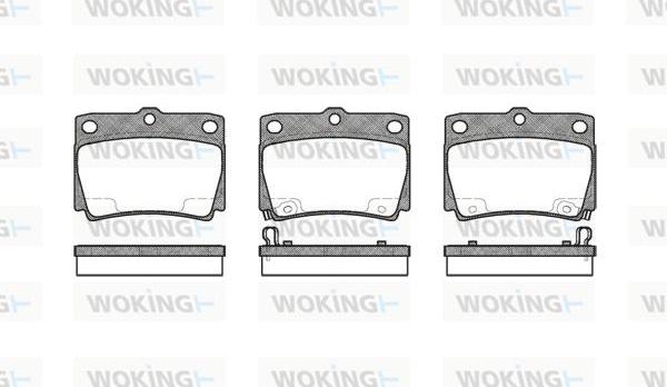 Woking P6503.02 - Гальмівні колодки, дискові гальма autocars.com.ua