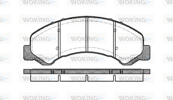 Woking P6633.00 - Гальмівні колодки, дискові гальма autocars.com.ua