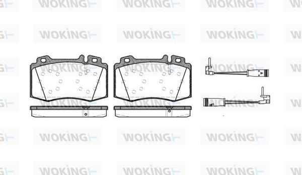 Woking P6693.02 - Гальмівні колодки, дискові гальма autocars.com.ua