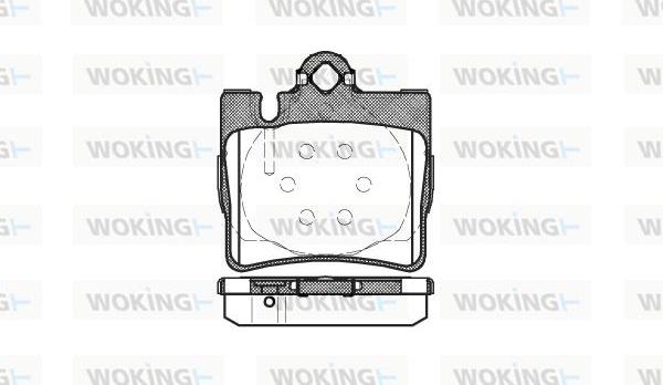 Woking P6703.00 - Гальмівні колодки, дискові гальма autocars.com.ua