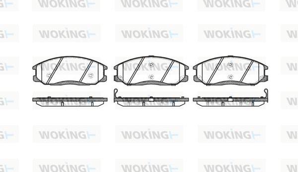 Woking P6713.02 - Гальмівні колодки, дискові гальма autocars.com.ua