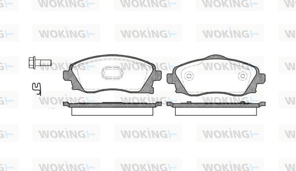 Woking P6743.02 - Тормозные колодки, дисковые, комплект autodnr.net