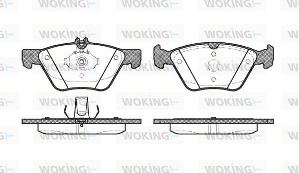 Woking P7013.20 - Гальмівні колодки, дискові гальма autocars.com.ua