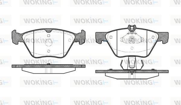 Woking P7013.30 - Гальмівні колодки, дискові гальма autocars.com.ua