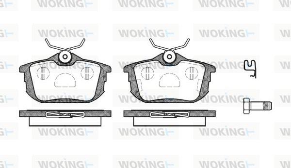 Woking P7053.02 - Гальмівні колодки, дискові гальма autocars.com.ua